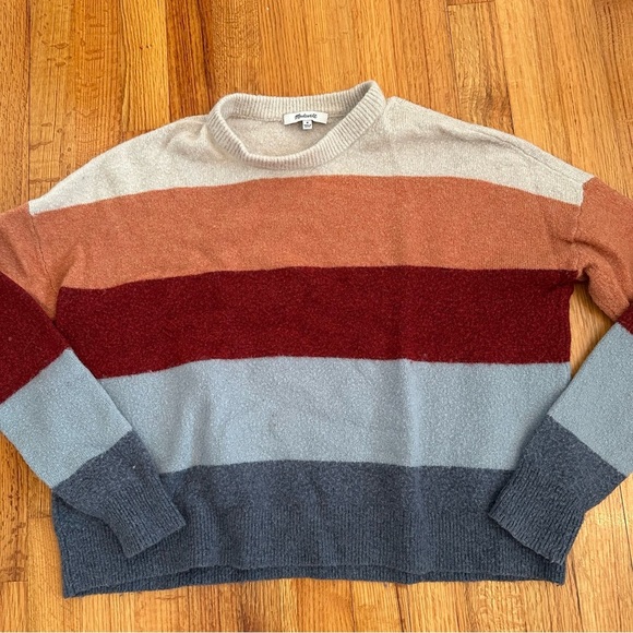 Madewell Crofton Striped Pullover Sweater in Coziest Yarn Size M mm (f6 - Picture 6 of 13